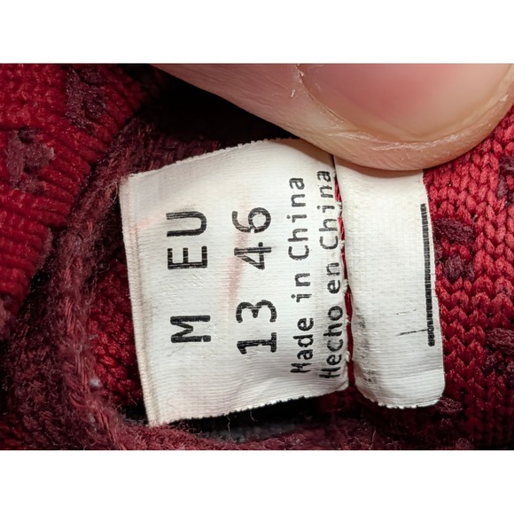 SUAVS Zilker Burgundy Knit Low Top Shoes Mens Size 13 Barefoot Gum Sole Maroon - Picture 7 of 8